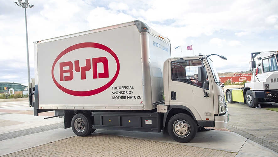 Europea de Carretillas mostrar&aacute; los camiones el&eacute;ctricos BYD por primera vez en ENCAJA