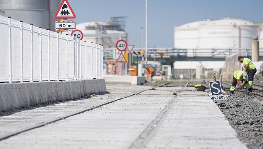 Finalizan las obras de mejora ferroviaria del muelle de Castella de Tarragona