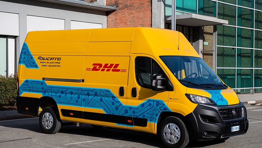 DHL y Fiat promueven la electrificaci&oacute;n de la log&iacute;stica de &uacute;ltima milla