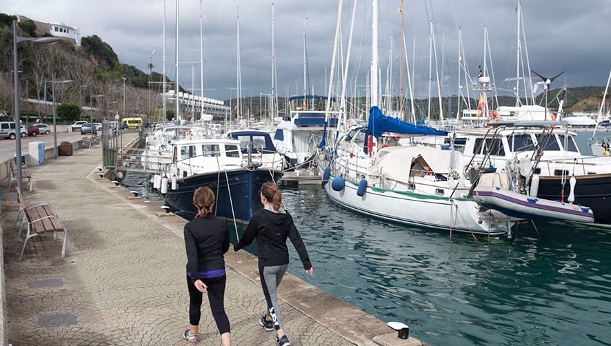Muelle de Poniente en el Puerto de Ma&oacute;.
