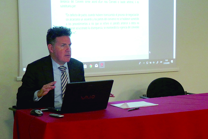 Ibars aconseja pactar con los trabajadores los tiempos no efectivos de trabajo para simplificar el control horario