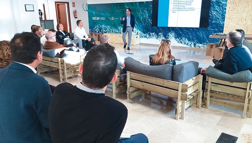 Antonio Torregrosa, director general de la Fundaci&oacute;n Valenciaport, en un momento de su intervenci&oacute;n.