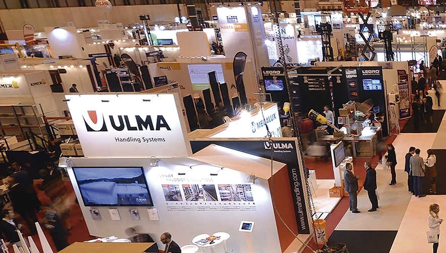 Stand de ULMA Handling Systems en la &uacute;ltima edici&oacute;n de Logistics en Madrid.
