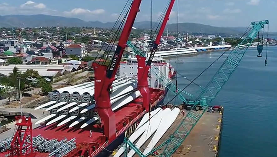 Kaleido Logistics ejecuta con &eacute;xito el primer proyecto para un parque e&oacute;lico en Indonesia