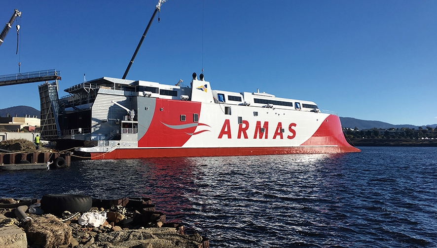 El nuevo buque del Grupo Armas Trasmediterr&aacute;nea rinde homenaje al volc&aacute;n m&aacute;s reciente de Canarias.