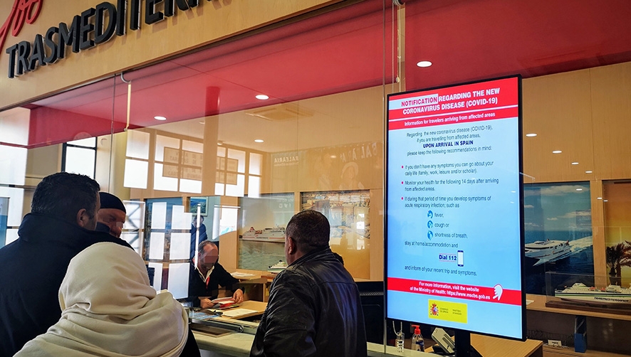 El tr&aacute;fico de pasajeros en el Puerto de Almer&iacute;a cay&oacute; hasta un 86,4% en 2020