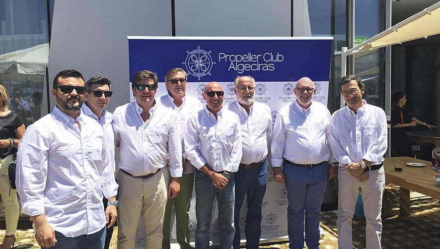 El Propeller Club de Algeciras re&uacute;ne a un centenar de profesionales log&iacute;sticos en una jornada con las papas y chocos como protagonistas