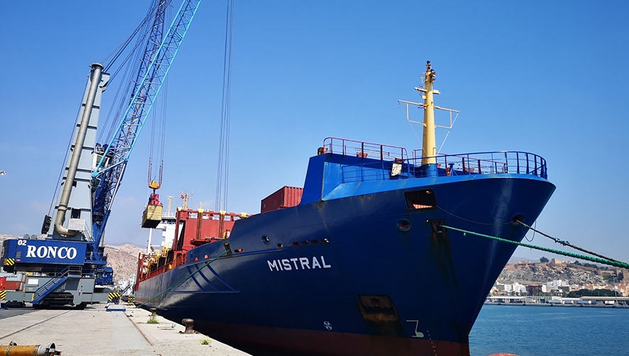 El Puerto de Almer&iacute;a y Cosentino baten r&eacute;cords con la operativa del &quot;Mistral&quot;