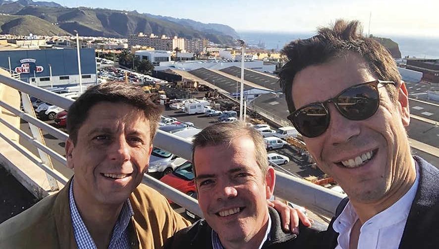 V&iacute;ctor Pey (LGF), Fernando del R&iacute;o (Lastsmile) y Juan Manzanedo (Logisfashion).