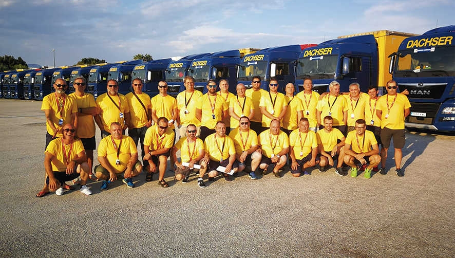 Equipo Humano de Dachser en La Vuelta.