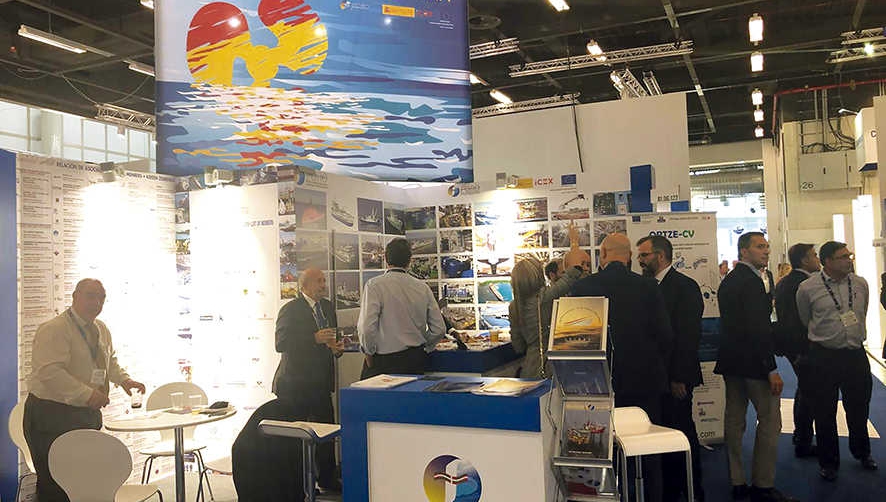 La industria naval vasca presenta su capacidad en la feria SMM de Hamburgo de la mano del FMV