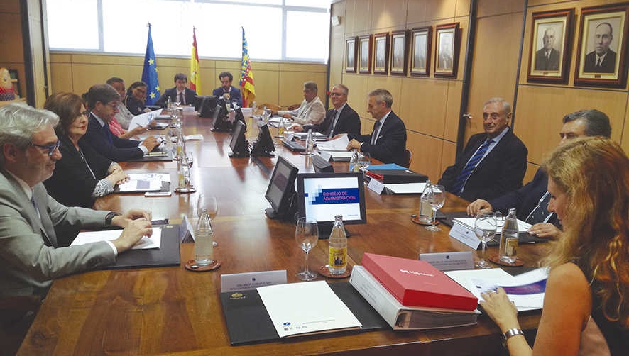 Un momento de la reuni&oacute;n del Consejo de Administraci&oacute;n de la APC, celebrado ayer.