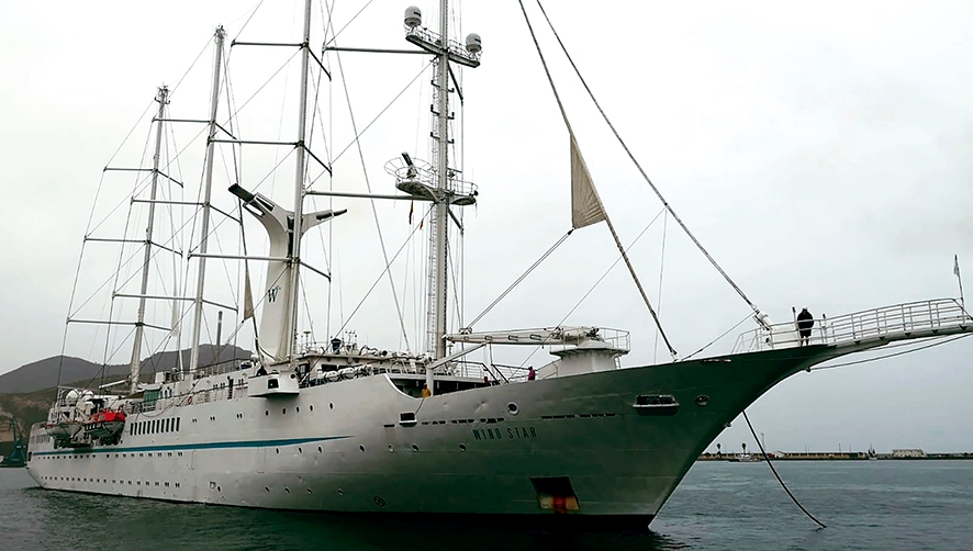 El crucero de lujo &ldquo;Wind Star&rdquo; escala en Cartagena