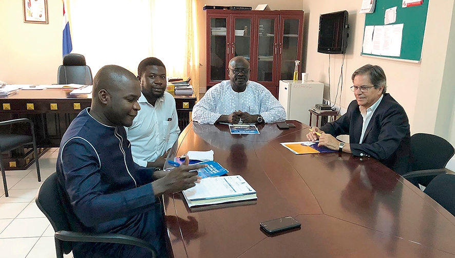 El gerente de la Fundaci&oacute;n Puertos de Las Palmas, Sergio Galv&aacute;n, se entrevist&oacute; con el ministro de Comercio, Industria e Integraci&oacute;n de Gambia, Lamin Jobe, y con el ministro de Transporte e Infraestructuras de Gambia, Bai Lamin.