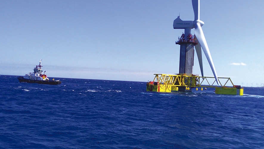 Boluda Towage and Salvage interviene en el traslado del primer aerogenerador marino de Espa&ntilde;a