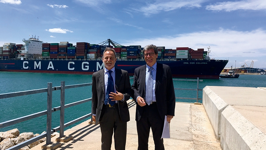 De la Encina conoce in situ los proyectos de Valenciaport
