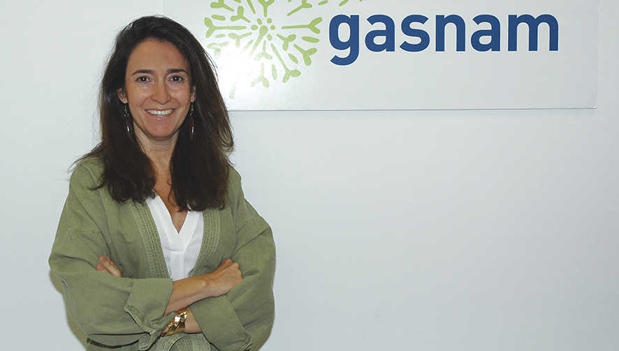 Eugenia Sillero, secretaria general de GASNAM, en las oficinas de Madrid. Foto I.Pe&ntilde;a.