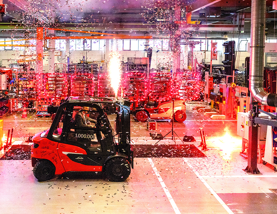 Linde entrega su carretilla t&eacute;rmica 1 mill&oacute;n en Espa&ntilde;a