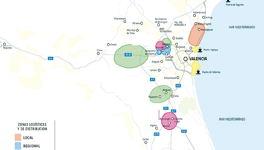 La contrataci&oacute;n de espacios log&iacute;sticos en Valencia alcanza los 184.148 m2 hasta junio