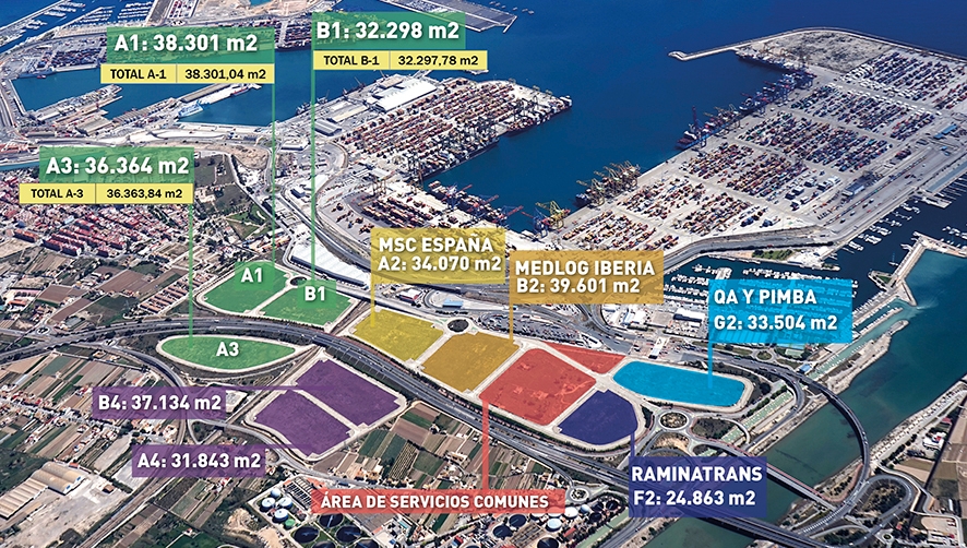 VPI publica los pliegos de las tres parcelas restantes de la ZAL del Puerto de Valencia