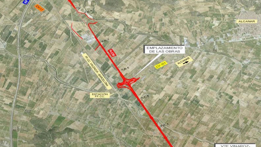 Mitma adjudica las obras de los accesos en la N-238 entre la AP-7 y la N-340 en Vinar&ograve;s