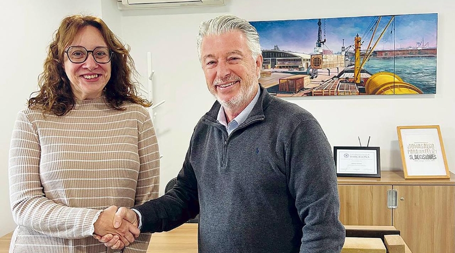 Mónica Jiménez, Directora general de Tm2 y Manuel Galán, CEO de BPLIA.
