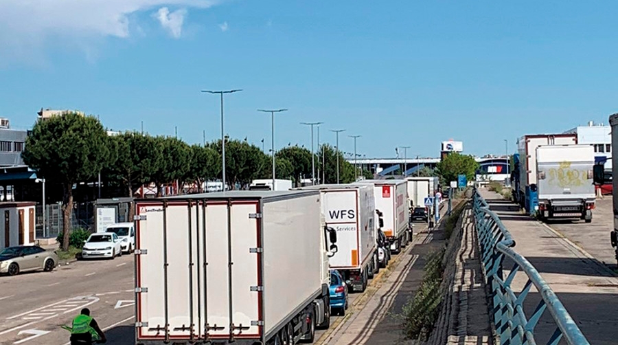 Esta semana se han podido ver importantes colas en el Centro de Carga A&eacute;rea de Barajas.