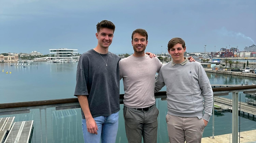 Francisco Fernánzez, Pablo Negre y Nicolás Bustos, científicos de Datos en NextPort.