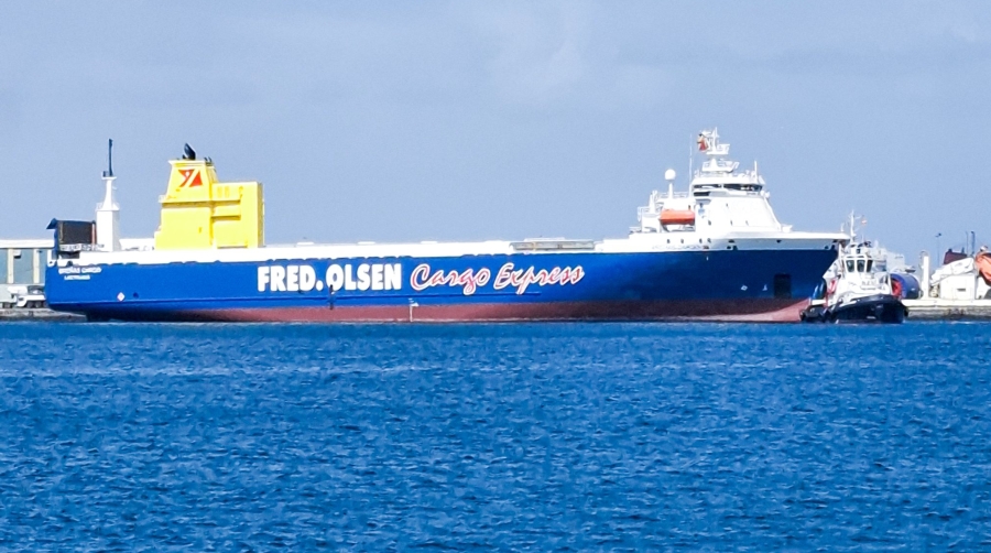 Fred. Olsen Express supera el millón de toneladas en dos años en su servicio de carga