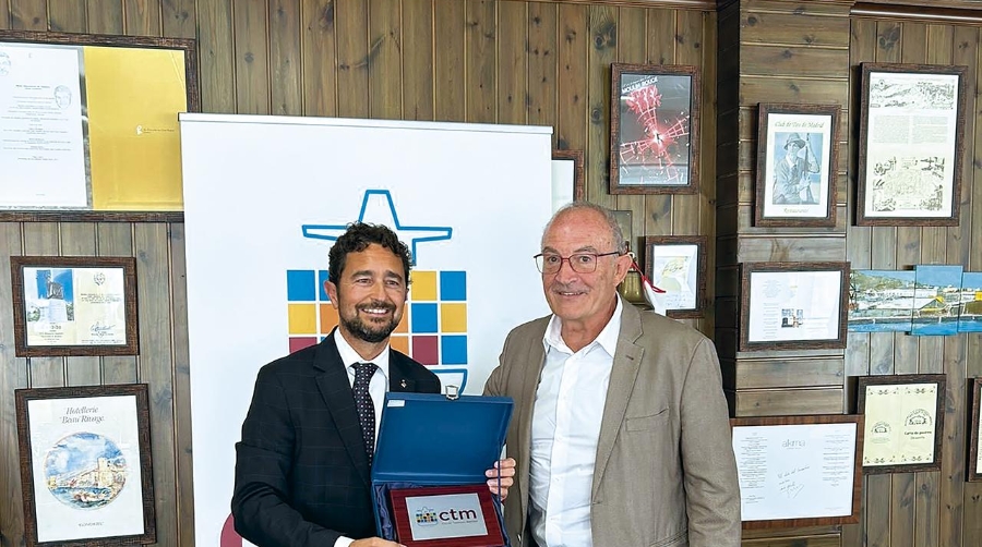 Damià Calvet (ex Presidente del Port de Barcelona, actual concejal de l’Ajuntament de Barcelona y Jaume Altisent, presidente de CTM.
