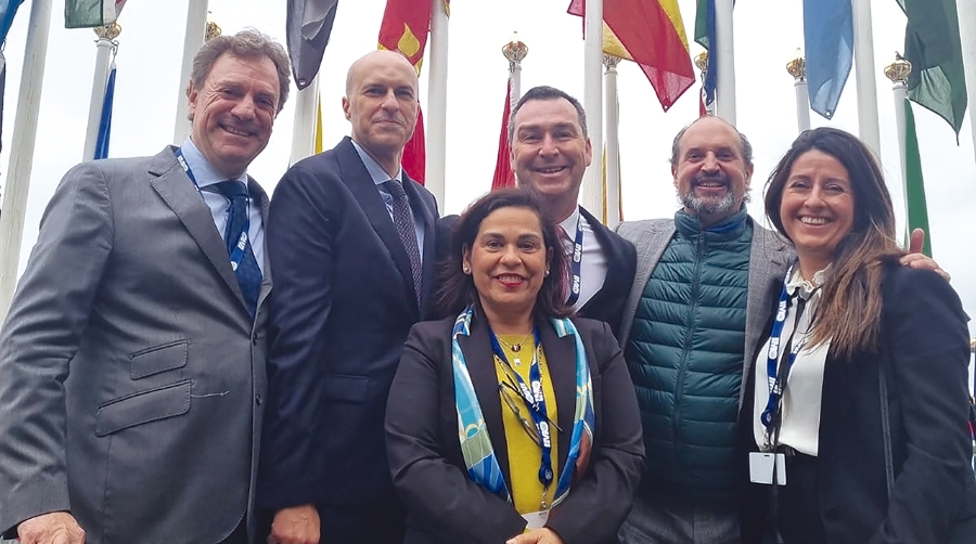 La delegación española se ha entregado a las labores diplomáticas durante toda la semana.