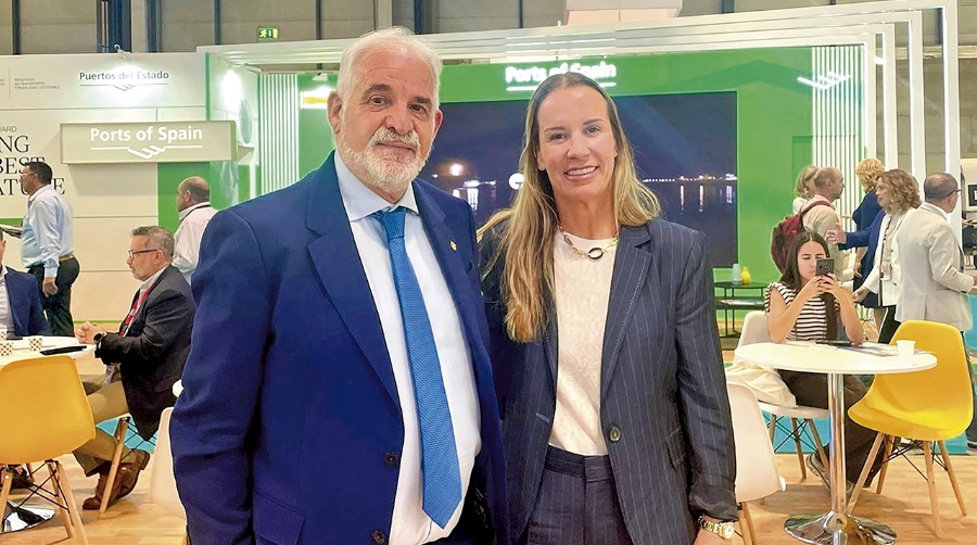 Manuel López Frias, asesor de Comercio Exterior de Lantimar Aduanas y Tránsitos y Beatriz Orejudo, CEO de Lantimar. Foto E.M.