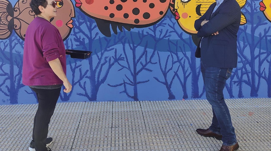 PortCastelló inaugura un mural sobre el fondo marino