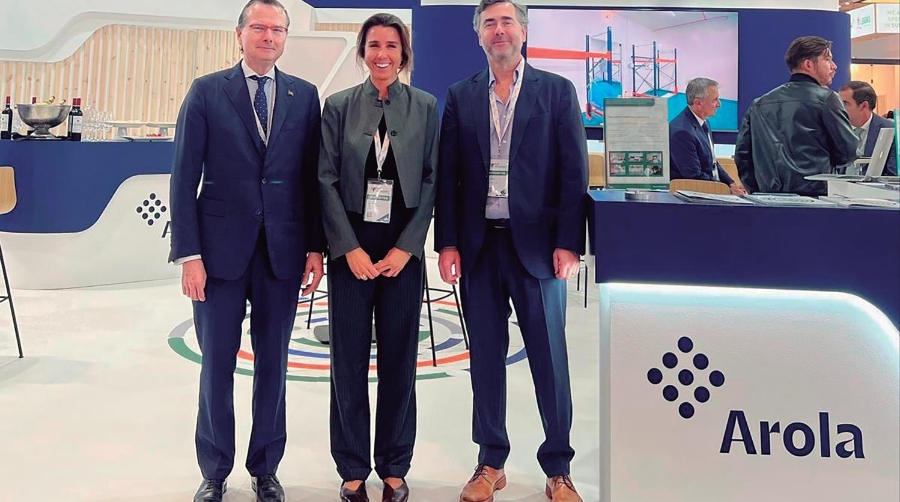 Alejandro Arola, presidente; Ariadna Arola, Chief Research and Development Officer; y Carlos Arola, CEO, de Grupo Arola