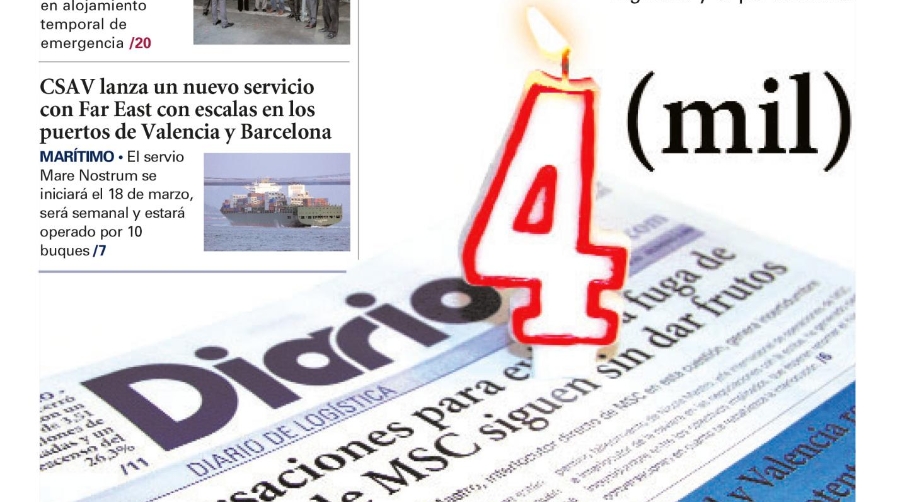 7.000 veces Diario del Puerto, 175.000 veces logística