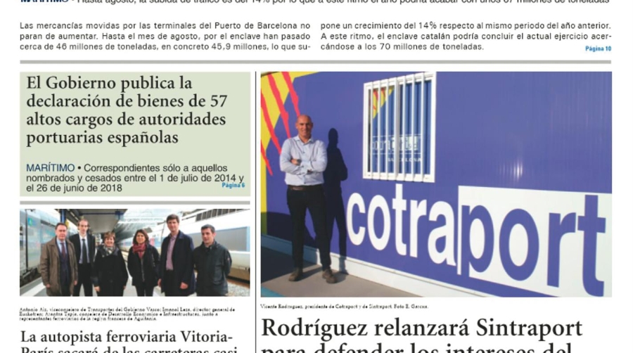 7.000 veces Diario del Puerto, 175.000 veces logística