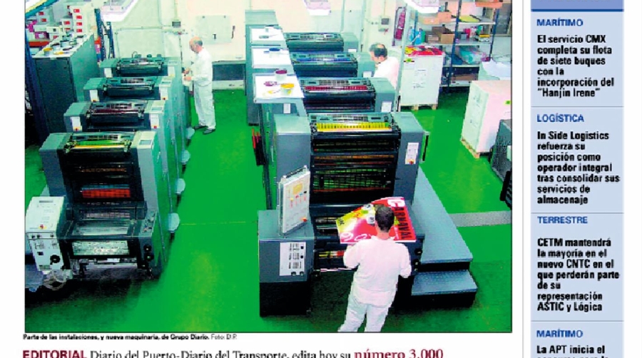 7.000 veces Diario del Puerto, 175.000 veces logística
