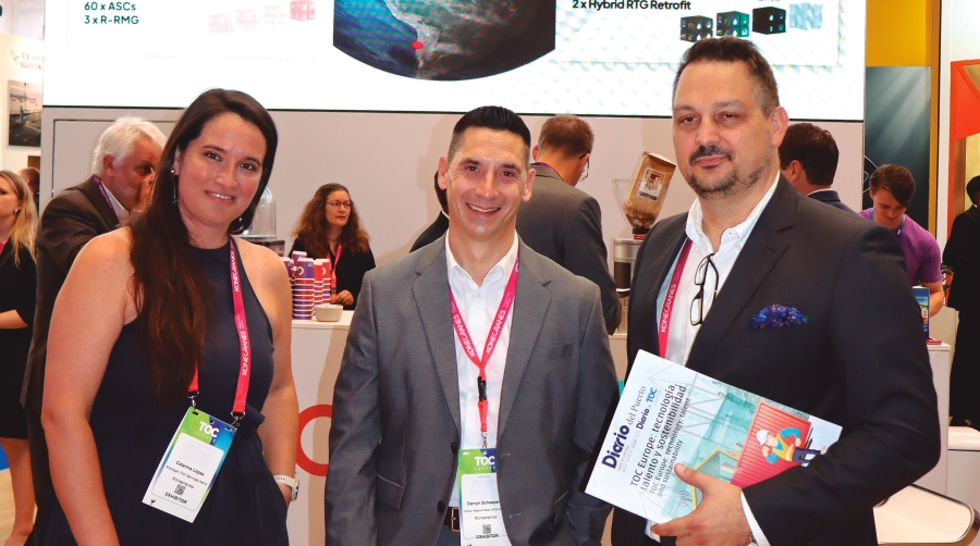 Catarina López, Darryn Scheepers y Vicent Lladó. Foto J.P.