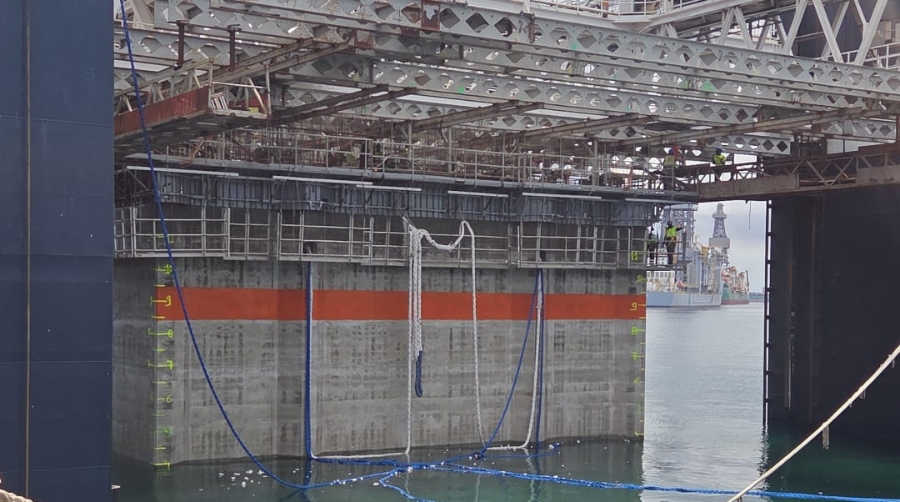 La Autoridad Portuaria de Las Palmas ha comenzado a fabricar en el puerto de Las Palmas los ocho cajones del proyecto “Dique Muelle Comercial en el Puerto de Puerto del Rosario”.