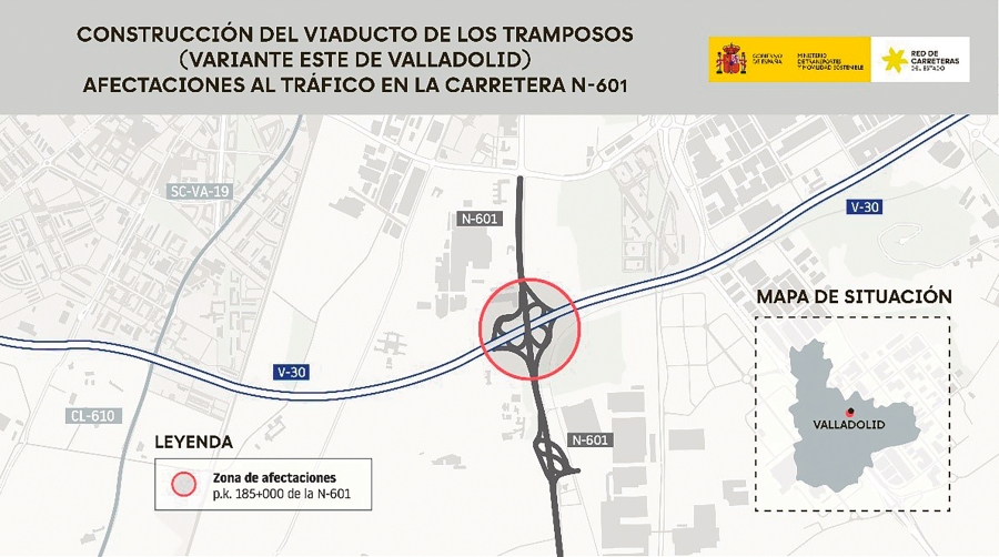 Transportes avanza en el viaducto ferroviario de Los Tramposos, clave para canalizar las mercancías