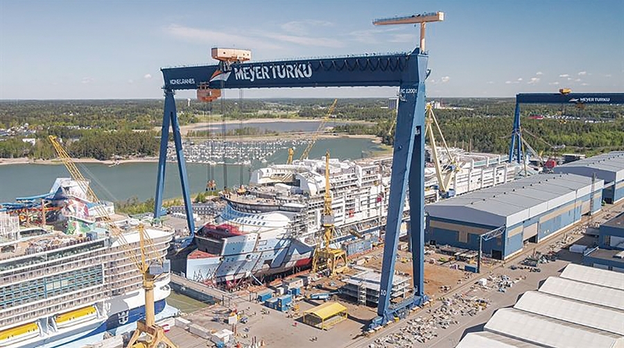 Konecranes ha firmado un amplio contrato de servicios con el astillero Meyer Turku, en Finlandia.