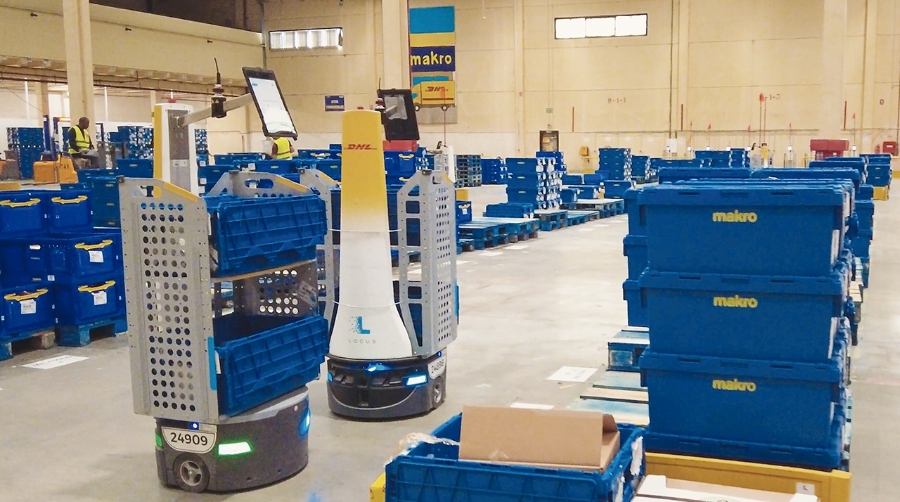 La implementación inicial ha incluido un total de 123 robots móviles autónomos.