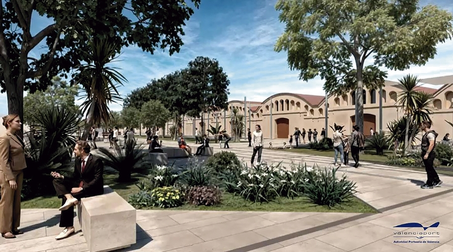Valenciaport presenta la urbanización del entorno de los tinglados de Gandía