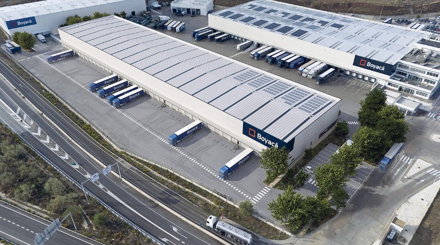 Espacio logístico de la empresa Boyacá.