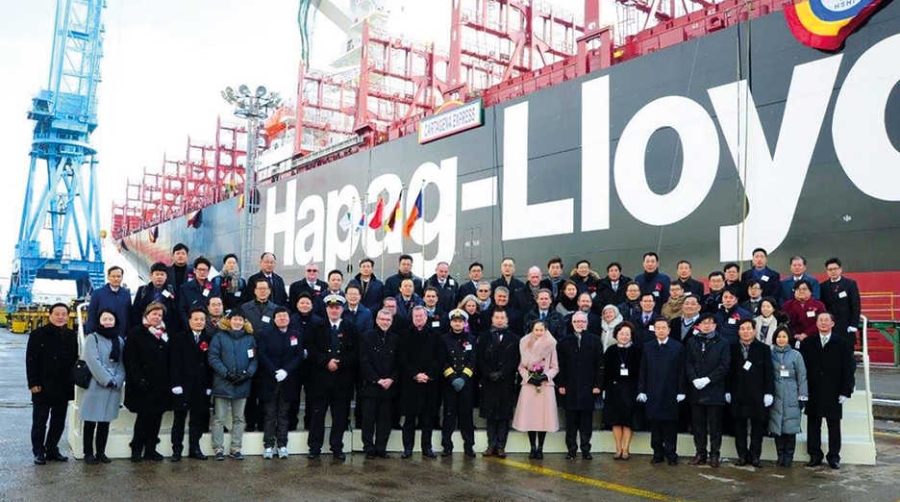 Hapag-Lloyd prosigue su expansi&oacute;n con el bautizo de su segundo buque de 10.500 TEUs