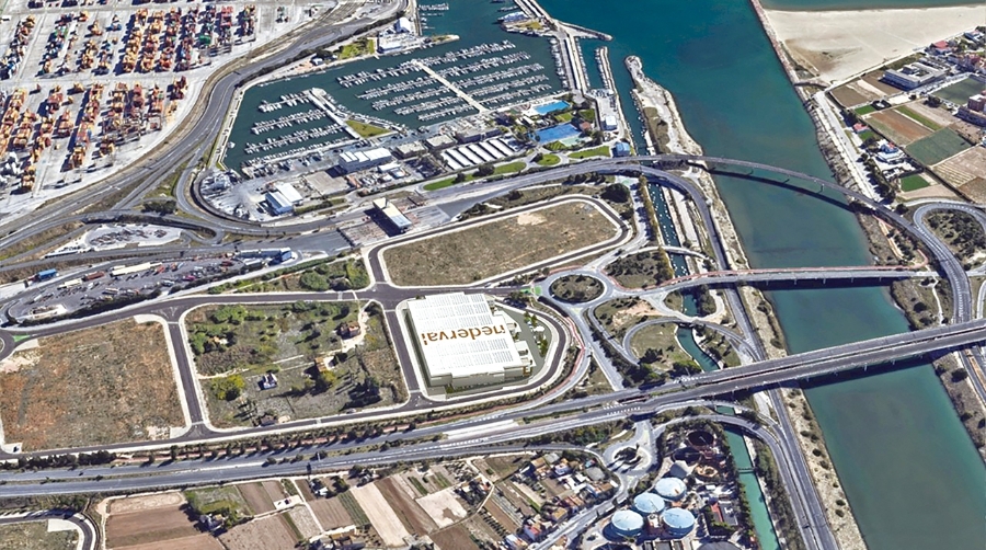 Simulación del proyecto que plantea Nederval en la ZAL Puerto de Valencia.