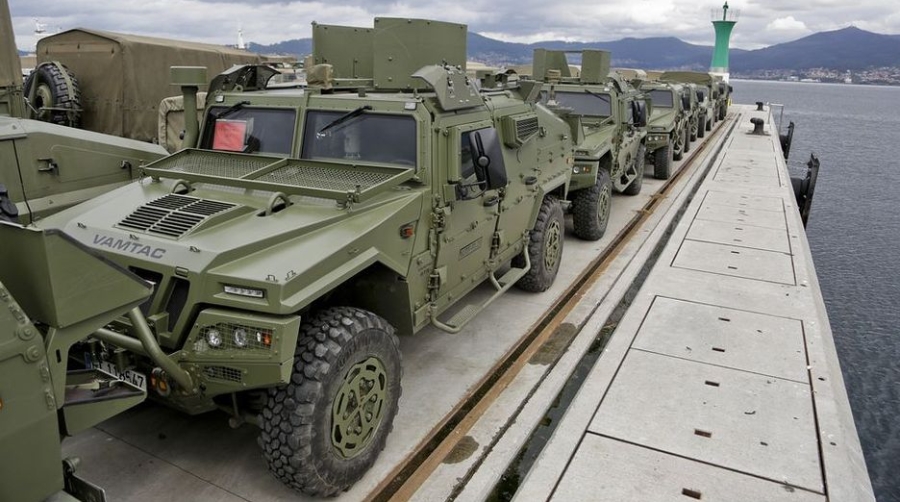 EVGE realiza la operativa mar&iacute;tima de un transporte militar entre Galicia y Polonia