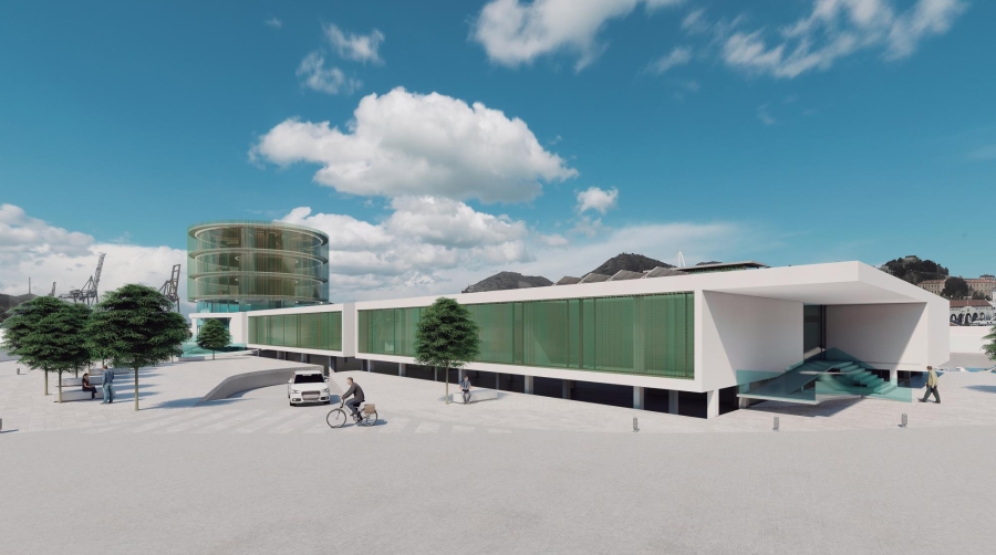 Uno de los proyectos destacados en el entorno de la fachada marítima, junto al barrio de pescadores de Santa Lucia, incluye las obras del Edificio Administrativo de la APC.