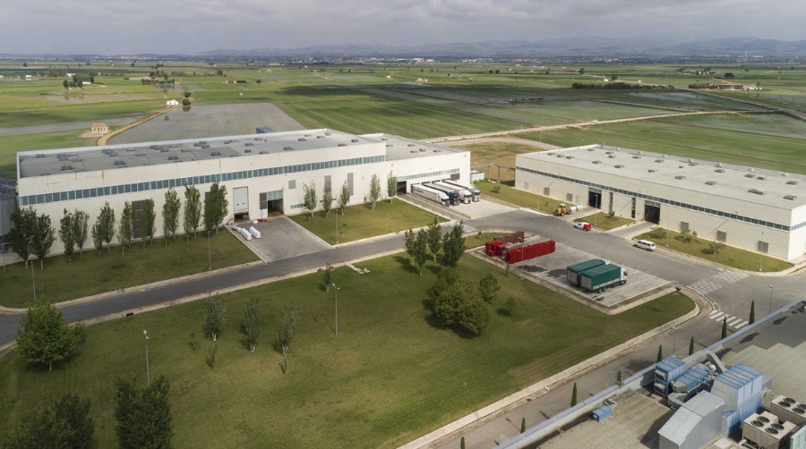 Planta de producci&oacute;n de Nomen Foods en Deltebre (Tarragona).
