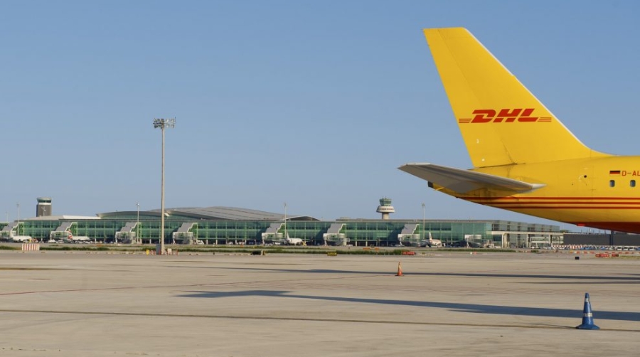 DHL lideró la carga aérea de El Prat en julio